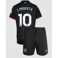 West Ham United Lucas Paqueta #10 Udebanesæt Børn 2024-25 Kortærmet (+ Korte bukser)